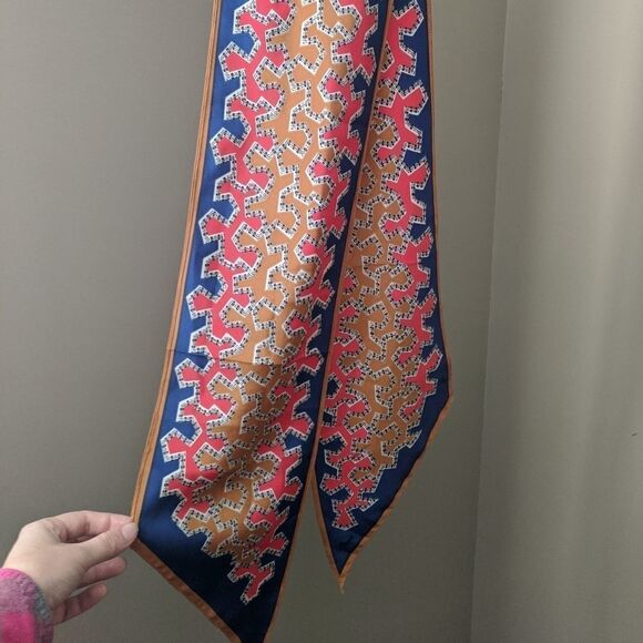 Vintage Vera Skinny Printed Scarf - Picture 4 of 4
